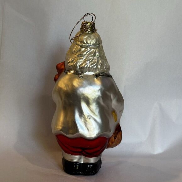 LAO MAI Blown Glass Doctor Dr. Santa Christmas Ornament 6” Gift Sack Physician - Picture 9 of 13